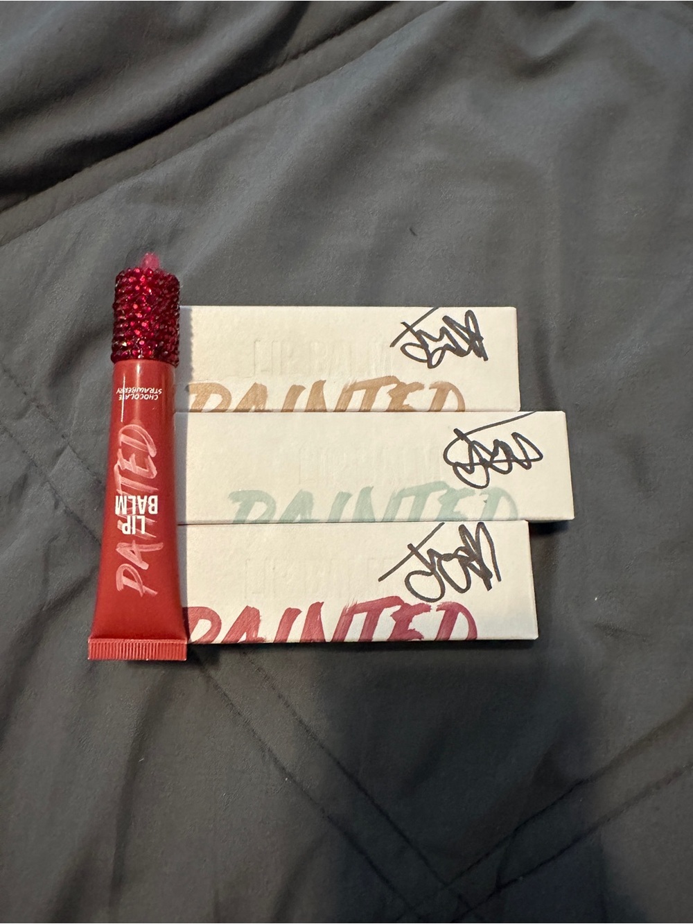 3 Signed James Charles Painted lip balms
